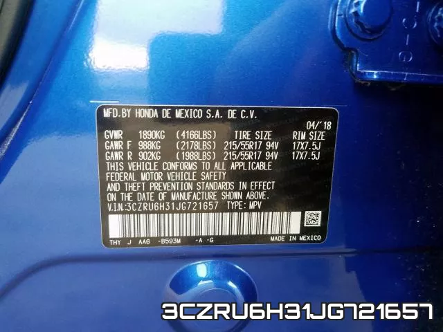 3CZRU6H31JG721657