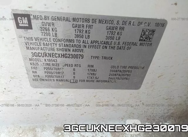 3GCUKNECXHG230079
