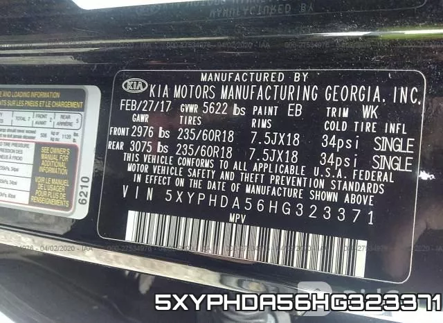 5XYPHDA56HG323371