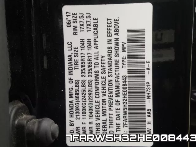 7FARW5H32HE008443