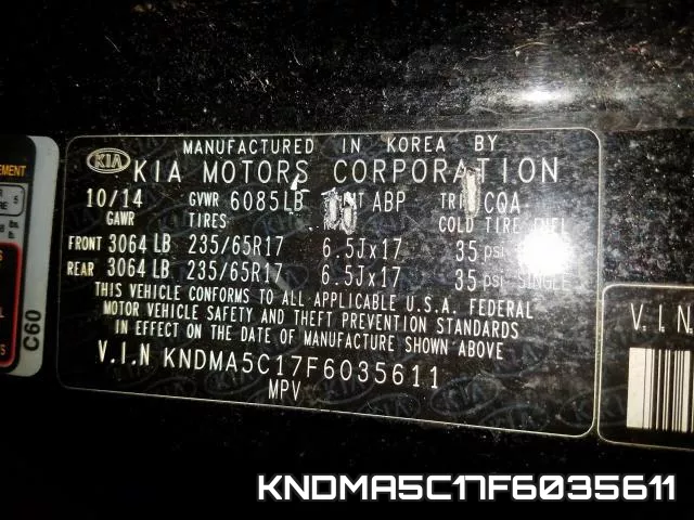 KNDMA5C17F6035611