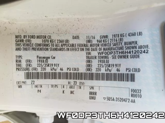 WF0DP3TH6H4120242