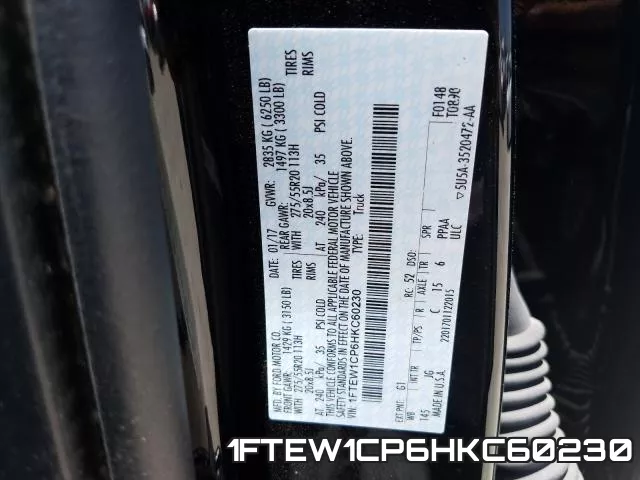 1FTEW1CP6HKC60230