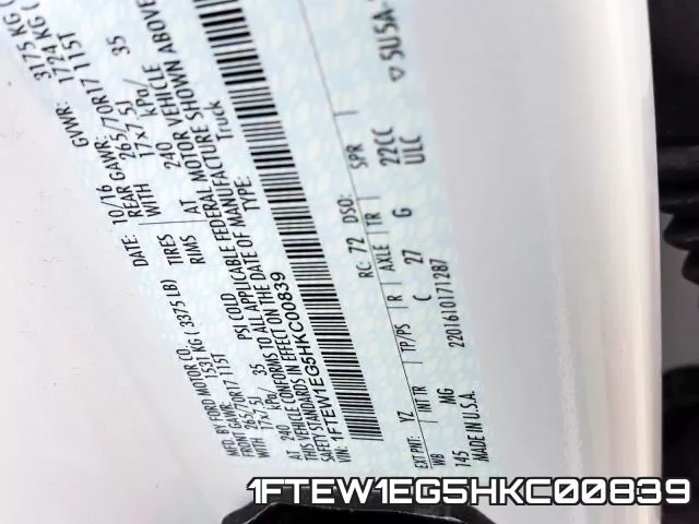 1FTEW1EG5HKC00839