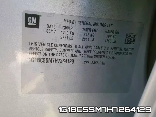 1G1BC5SM7H7264129
