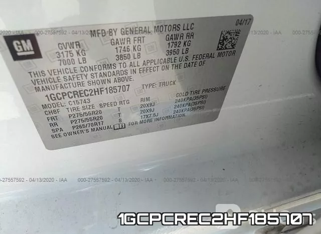 1GCPCREC2HF185707