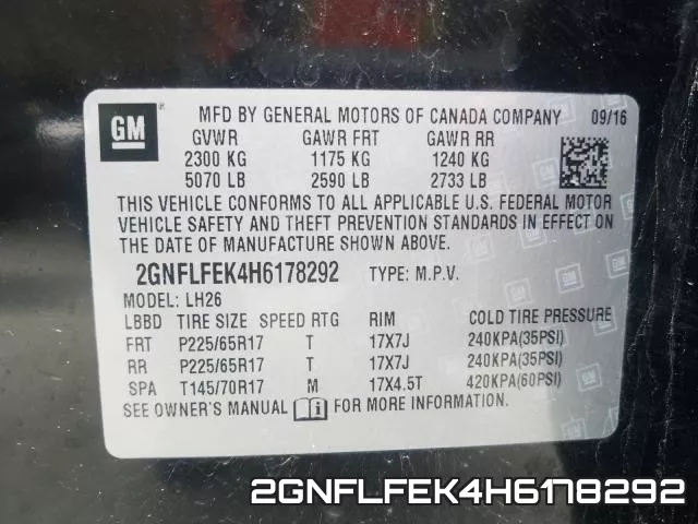 2GNFLFEK4H6178292