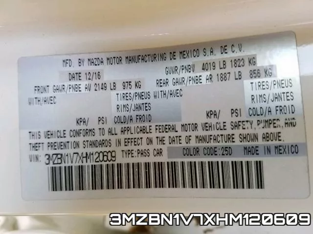 3MZBN1V7XHM120609