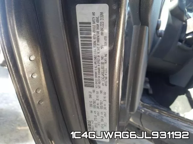 1C4GJWAG6JL931192