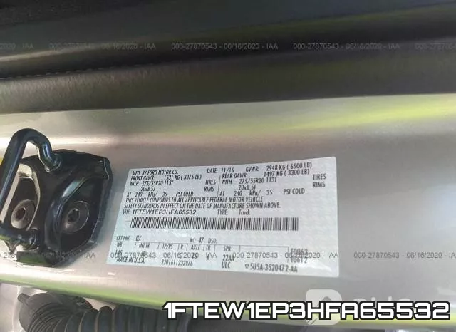 1FTEW1EP3HFA65532