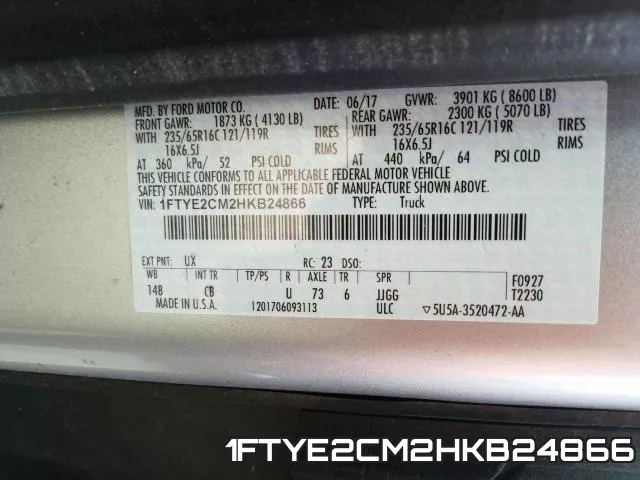 1FTYE2CM2HKB24866