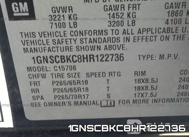1GNSCBKC8HR122736