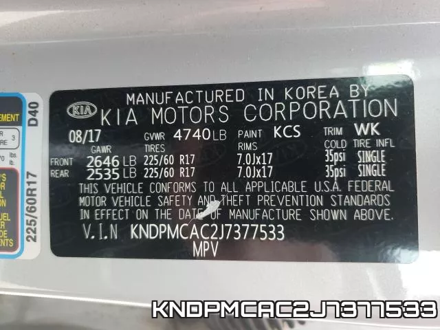 KNDPMCAC2J7377533