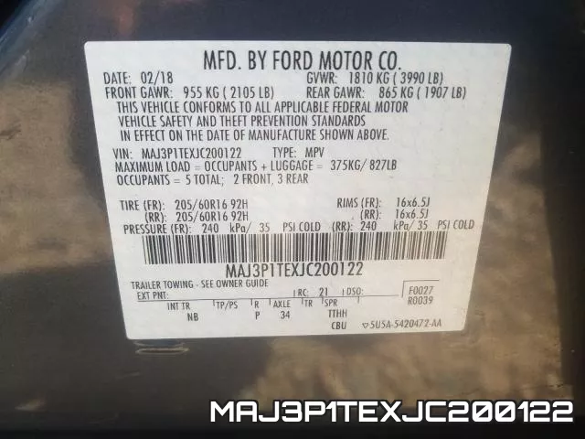MAJ3P1TEXJC200122