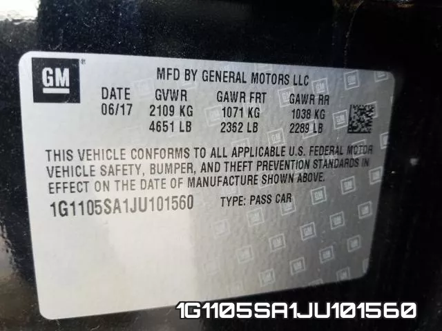 1G1105SA1JU101560