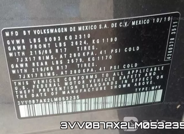 3VV0B7AX2LM053235