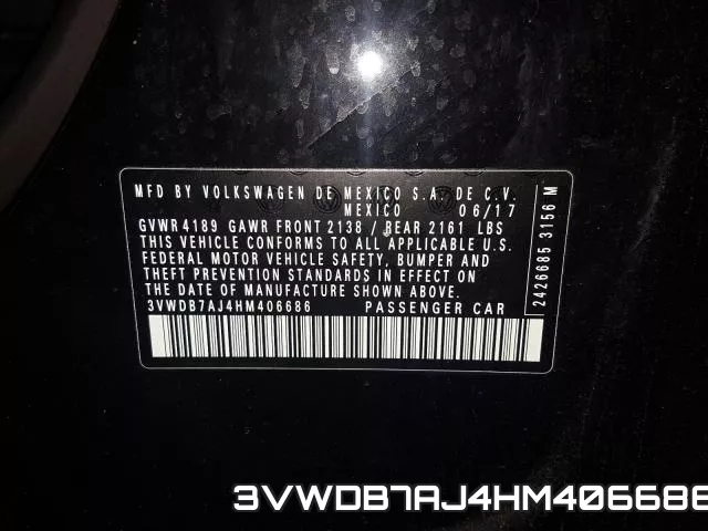 3VWDB7AJ4HM406686