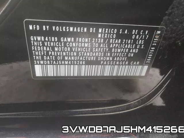 3VWDB7AJ5HM415266