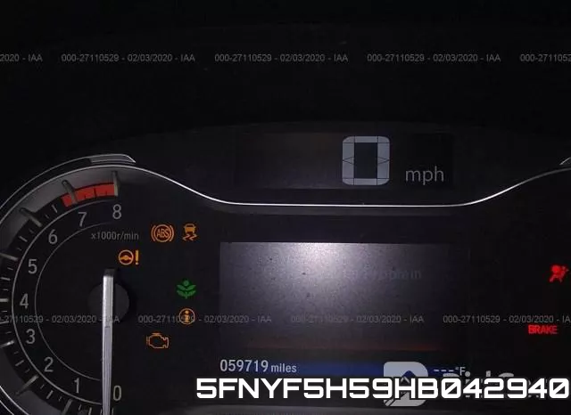 5FNYF5H59HB042940