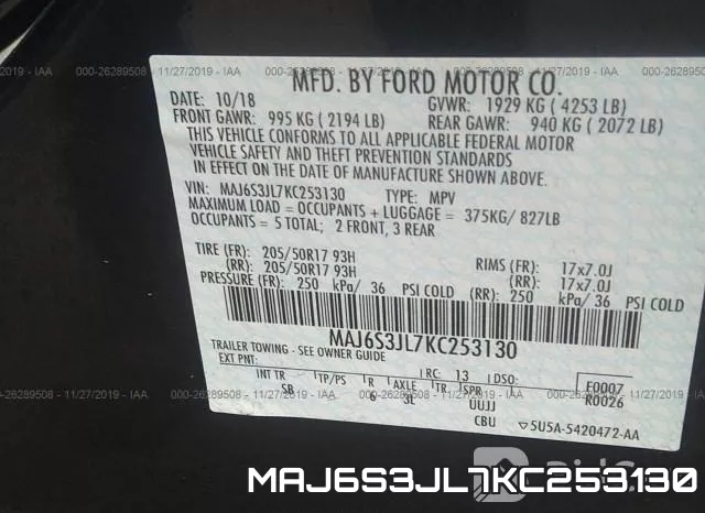 MAJ6S3JL7KC253130
