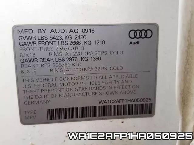 WA1C2AFP1HA050925