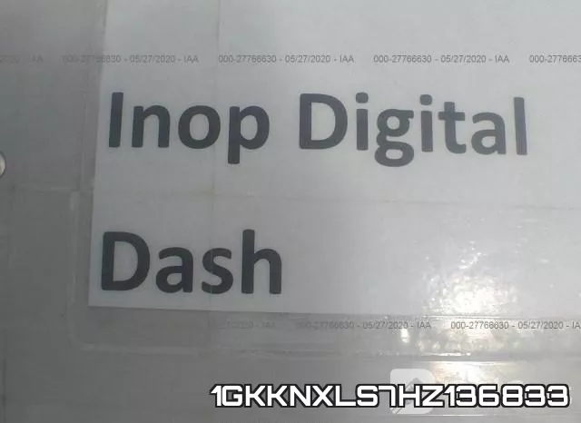 1GKKNXLS7HZ136833