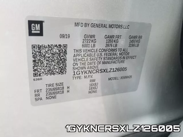 1GYKNCRSXLZ126005