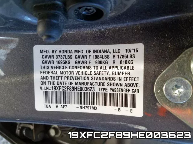 19XFC2F89HE003623