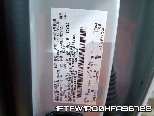 1FTFW1RG0HFA96722