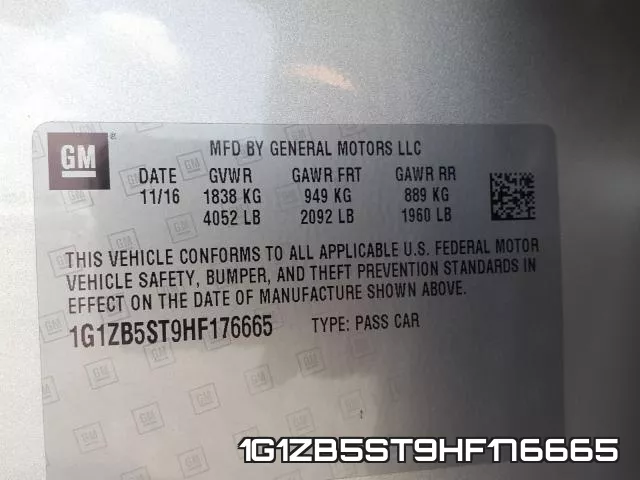1G1ZB5ST9HF176665