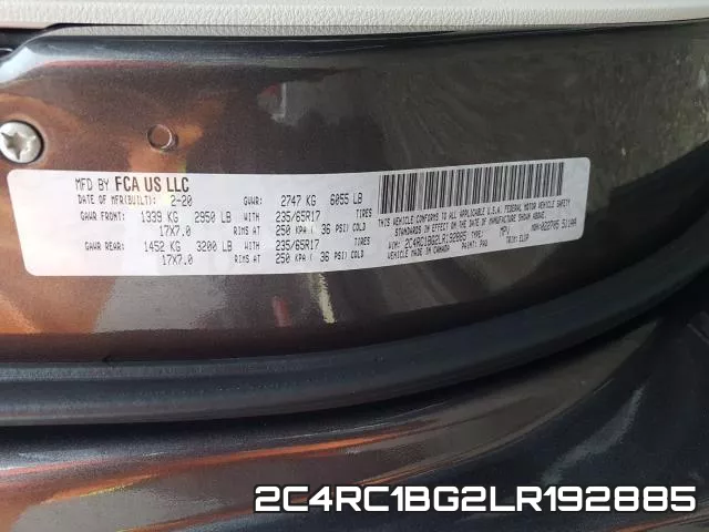 2C4RC1BG2LR192885