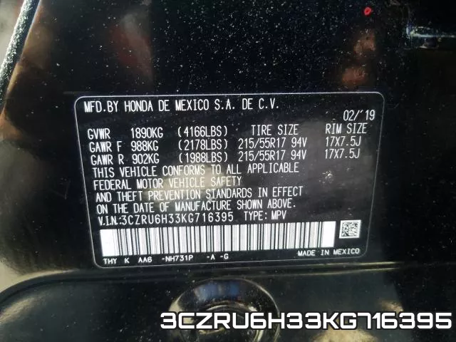 3CZRU6H33KG716395