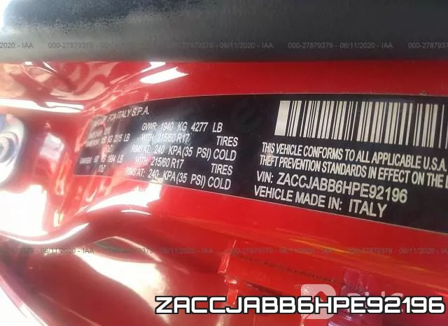 ZACCJABB6HPE92196