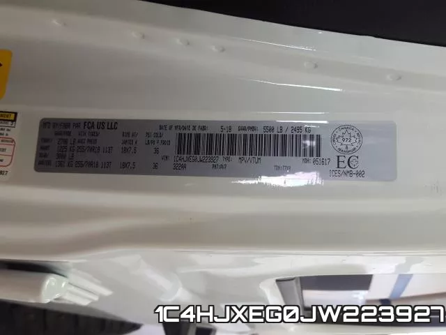 1C4HJXEG0JW223927
