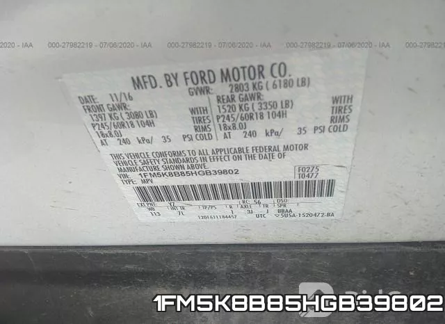 1FM5K8B85HGB39802