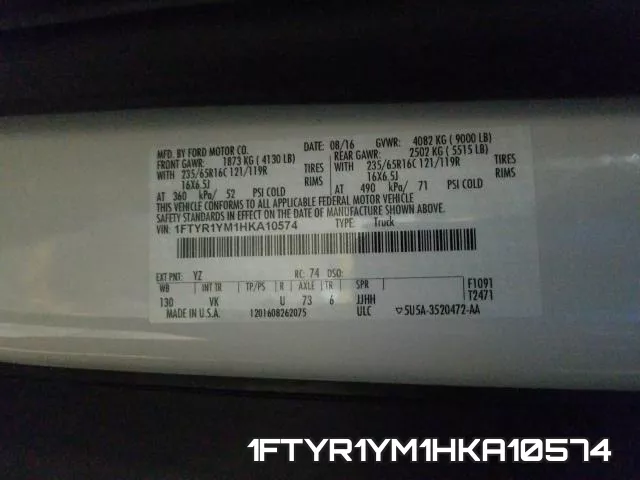 1FTYR1YM1HKA10574