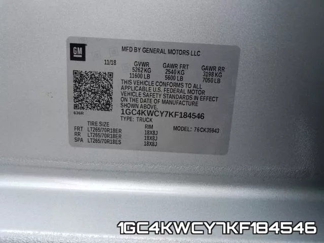 1GC4KWCY7KF184546