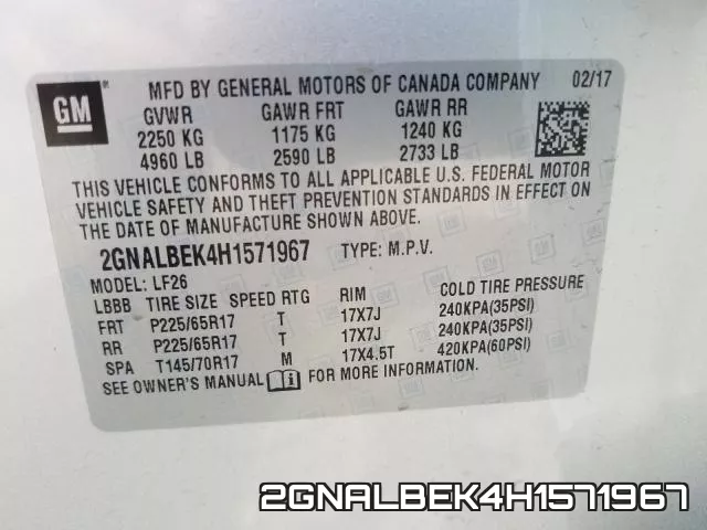2GNALBEK4H1571967