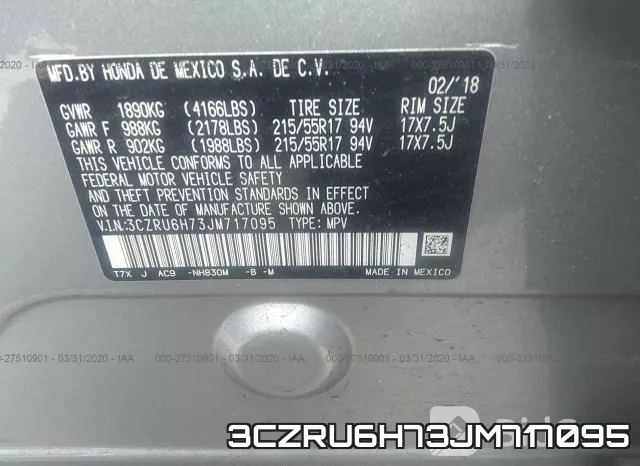3CZRU6H73JM717095