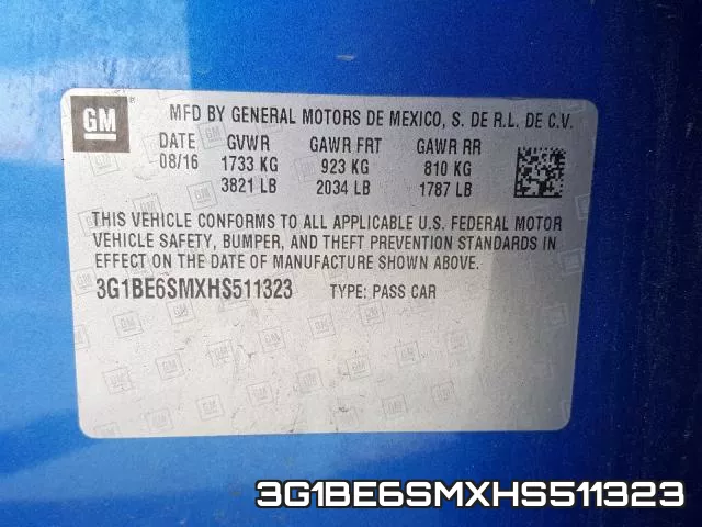 3G1BE6SMXHS511323