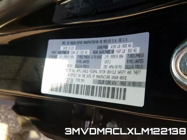 3MVDMACLXLM122138