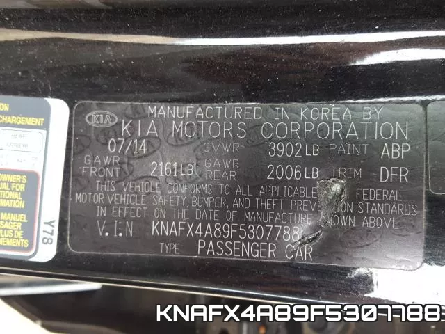 KNAFX4A89F5307788