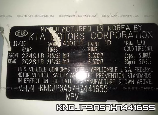 KNDJP3A57H7441655