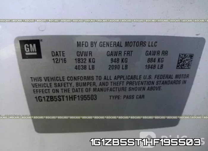 1G1ZB5ST1HF195503