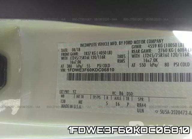1FDWE3F60KDC06810