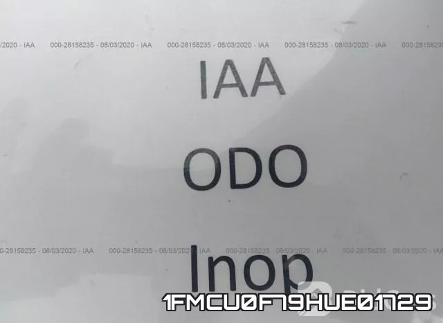 1FMCU0F79HUE01729