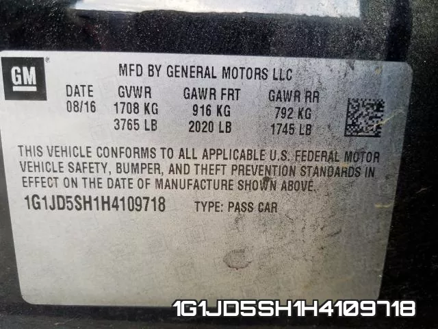 1G1JD5SH1H4109718