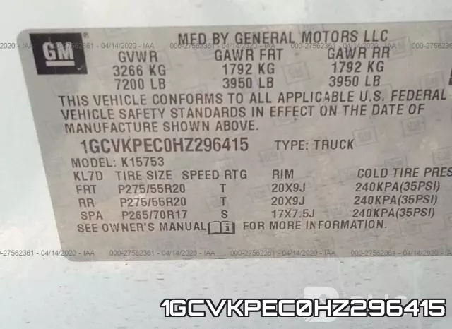 1GCVKPEC0HZ296415