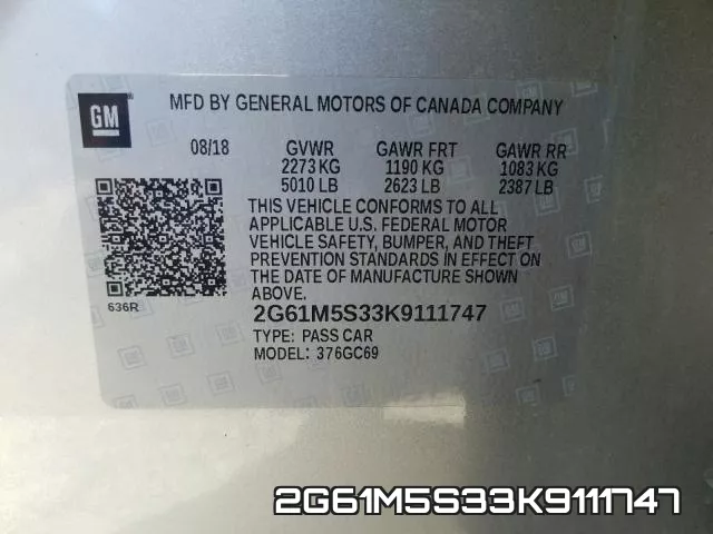 2G61M5S33K9111747
