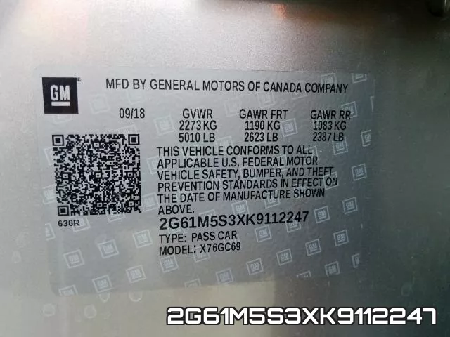 2G61M5S3XK9112247